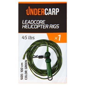 Leadcore Helikopterski nosilec 45 lbs / 100 cm zelen