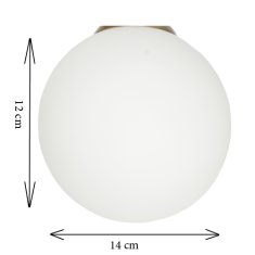 shumee STENSKA SVETILKA CHOM GLASS BELA E14 LED PATRIK 13-593