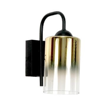 shumee ČRNO STENSKA SVETILKA, STEKLENA SVETILKA 15-503 MONARE