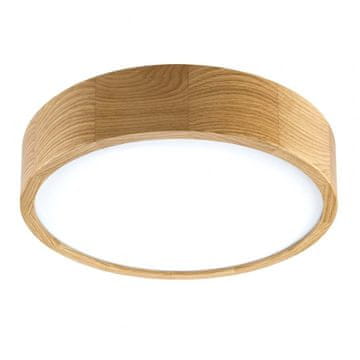 shumee Lesena hrastova stropna svetilka z belim steklom KANTE 14-426/A9