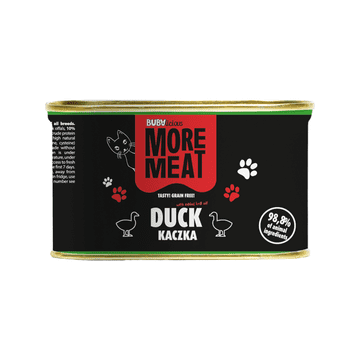 shumee BUBA - More Meat - Monoproteinska hrana za odrasle mačke - raca - 185 g