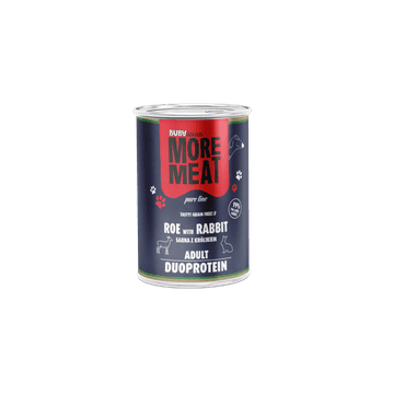 shumee BUBA - More Meat - Duoproteinska hrana za pse - Jelen in zajec - 400 g