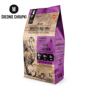 shumee Wiejska Zagroda - Puran z jabolkom - 9 kg - suha hrana za mladiče