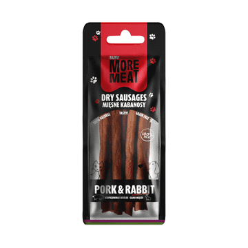 shumee BUBA - Več mesa - Mesni Kabanosy - Svinjina in zajec - 70 g