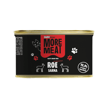 shumee BUBA - More Meat - Monoproteinska hrana za odrasle mačke - srnjad - 185 g