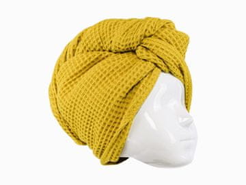 shumee Turban za sušenje las - gorčična barva