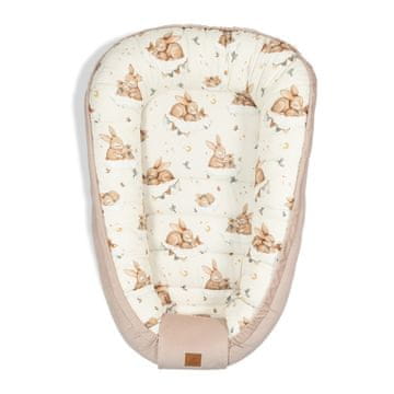 shumee Bambusov otroški kokon - zajčki bež