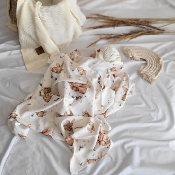 shumee Bambusova povojna plenica - Zajčki 110x110