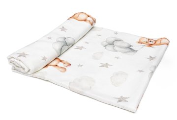 shumee Bambusova povojna plenica - medvedki z baloni 110x110