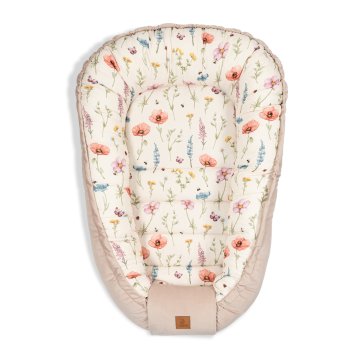 shumee Bambusov otroški kokon - travnik, bež