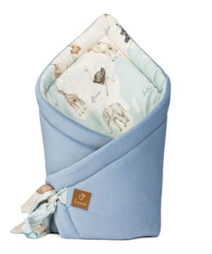 shumee Bambusova otroška povoja - Zemljevid sveta, svetlo modra
