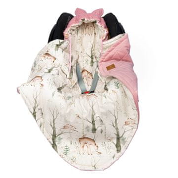 shumee Prevleka za avtosedež - Forest Paradise, roza