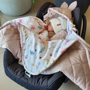 shumee Prevleka za avtosedež - Travnik, bež