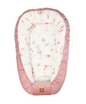 shumee Bambusov otroški kokon - Flamingi, roza