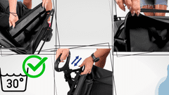 shumee 360° VRTNJI VRTNI VOZIČEK ZA PLAŽO ZLOŽLJIV 100 KG