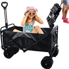 shumee 360° VRTNJI VRTNI VOZIČEK ZA PLAŽO ZLOŽLJIV 100 KG