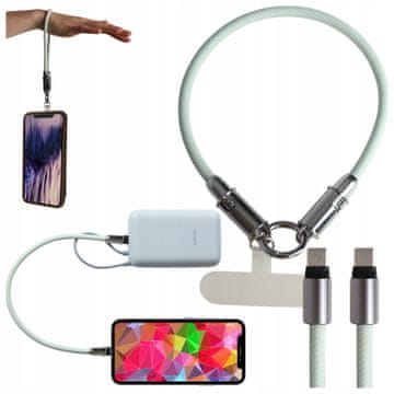shumee USB-C kabel za polnjenje telefona USB-C za iPhone Samsung kratek in hiter QC