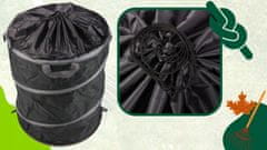 shumee ZLOŽLJIV KOŠ ZA LISTE, TRAVO, VRTNE ODPADKE, VELIK, OJAČAN, 172 L