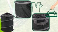 shumee ZLOŽLJIV KOŠ ZA LISTE, TRAVO, VRTNE ODPADKE, VELIK, OJAČAN, 172 L