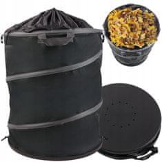 shumee ZLOŽLJIV KOŠ ZA LISTE, TRAVO, VRTNE ODPADKE, VELIK, OJAČAN, 172 L