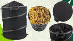 shumee ZLOŽLJIV KOŠ ZA LISTE, TRAVO, VRTNE ODPADKE, VELIK, OJAČAN, 80 L