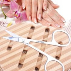 shumee Bocca Beauty ostre ukrivljene škarje za nohte