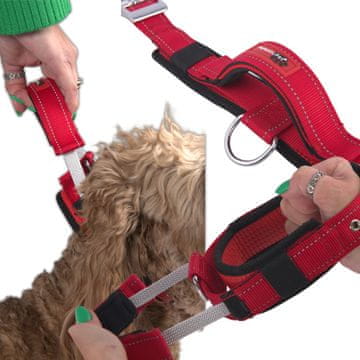 shumee Ovratnica za šolanje psov z ročajem in kratkim povodcem