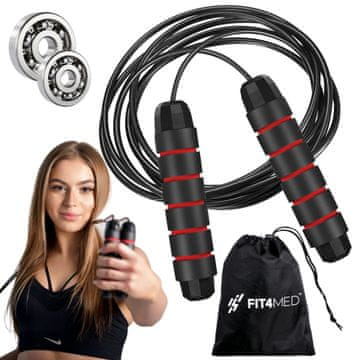 shumee FIT4MED CROSSFIT JEKLENA KOLEBA ZA PRESKAKANJE Z LEŽAJI