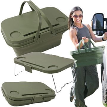 shumee VELIKA ZLOŽLJIVA SILIKONSKA KOŠARA Z ROČAJI