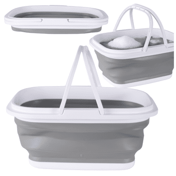 shumee VELIKA ZLOŽLJIVA SILIKONSKA KOŠARA Z ROČAJI