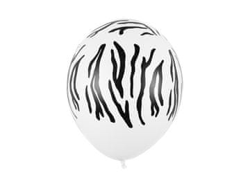 shumee Baloni 30 cm, zebra, pastelno beli (1 paket / 50 kosov)