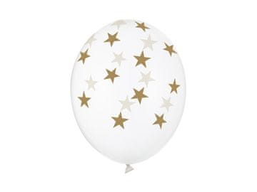 shumee Baloni 30 cm, zvezdice, kristalno prozorni (1 paket / 50 kosov)