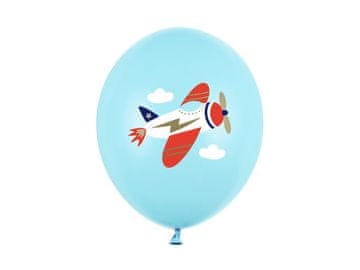 shumee Baloni 30 cm, letalo, pastelno svetlo modri (1 paket / 50 kosov)