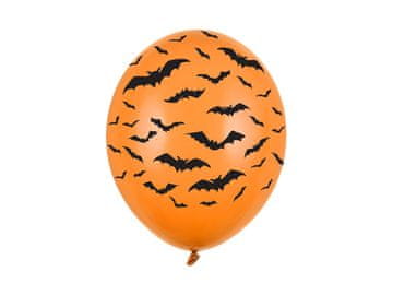 PartyDeco Baloni 30 cm, netopirji, pastelno rdeča oranžna (1 paket / 50 kosov)