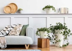 Home Urbanika ECO leseni cvetlični lonec bel v57 cm