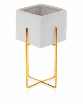 shumee Cvetlični lonec iz belega zlata Mizu 23 cm