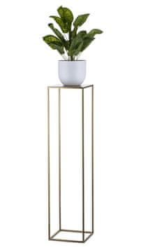 shumee Moderno stoječe stojalo za rože 100 cm zlato