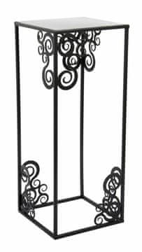 shumee Moderno stoječe stojalo za rože 60 cm črno