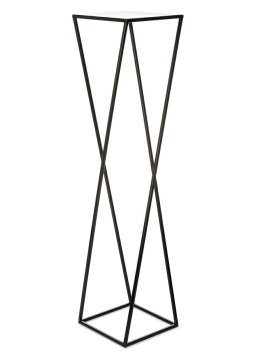 shumee Moderno črno stoječe stojalo za rože 100 cm