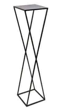 shumee Moderno stoječe stojalo za rože 100cm črno