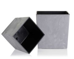 shumee Betonski cvetlični lonec Flore Grey h25x25 cm