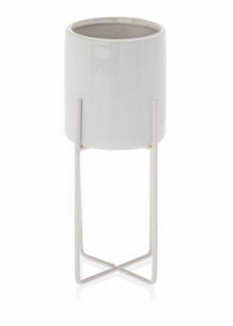 shumee Cvetlični lonec Florri White 23,5 cm