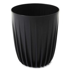 shumee Stripped ECO recikliran cvetlični lonec črne barve