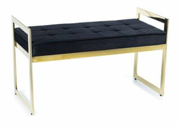 shumee Prešita klop Cadro Gold Black