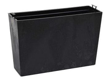 shumee Betonski cvetlični lonec Bloom Black h36x56cm
