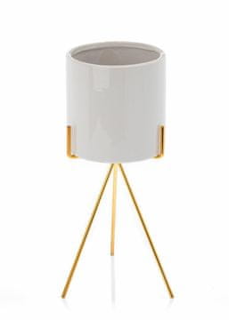 shumee Cvetlični lonec Emma White 28 cm Izdelan