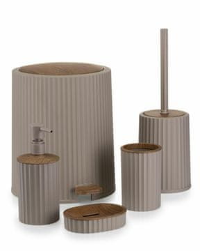 shumee 5-delni kopalniški set Roza bež/les