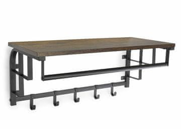 shumee LOFT stenski regal obešalnik za oblačila