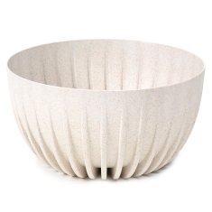 shumee EKO leseni cvetlični lonec bel 24xh14 cm