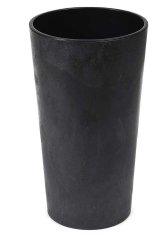 shumee Črni betonski cvetlični lonec Urbanika h57x30 cm